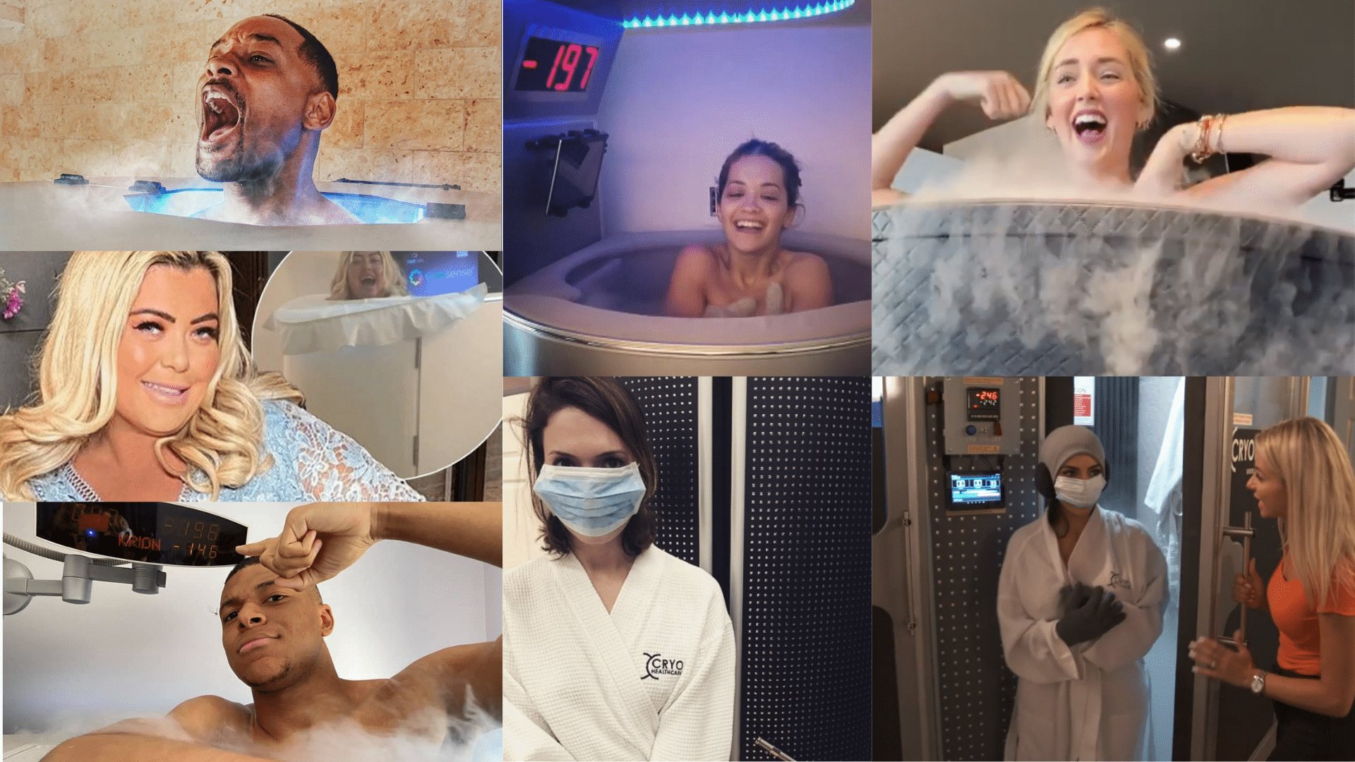 collage des photos cryothérapie